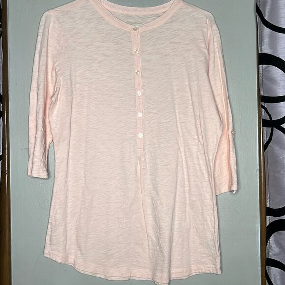 Eddie Bauer Henley Tee Medium - Picture 1 of 8